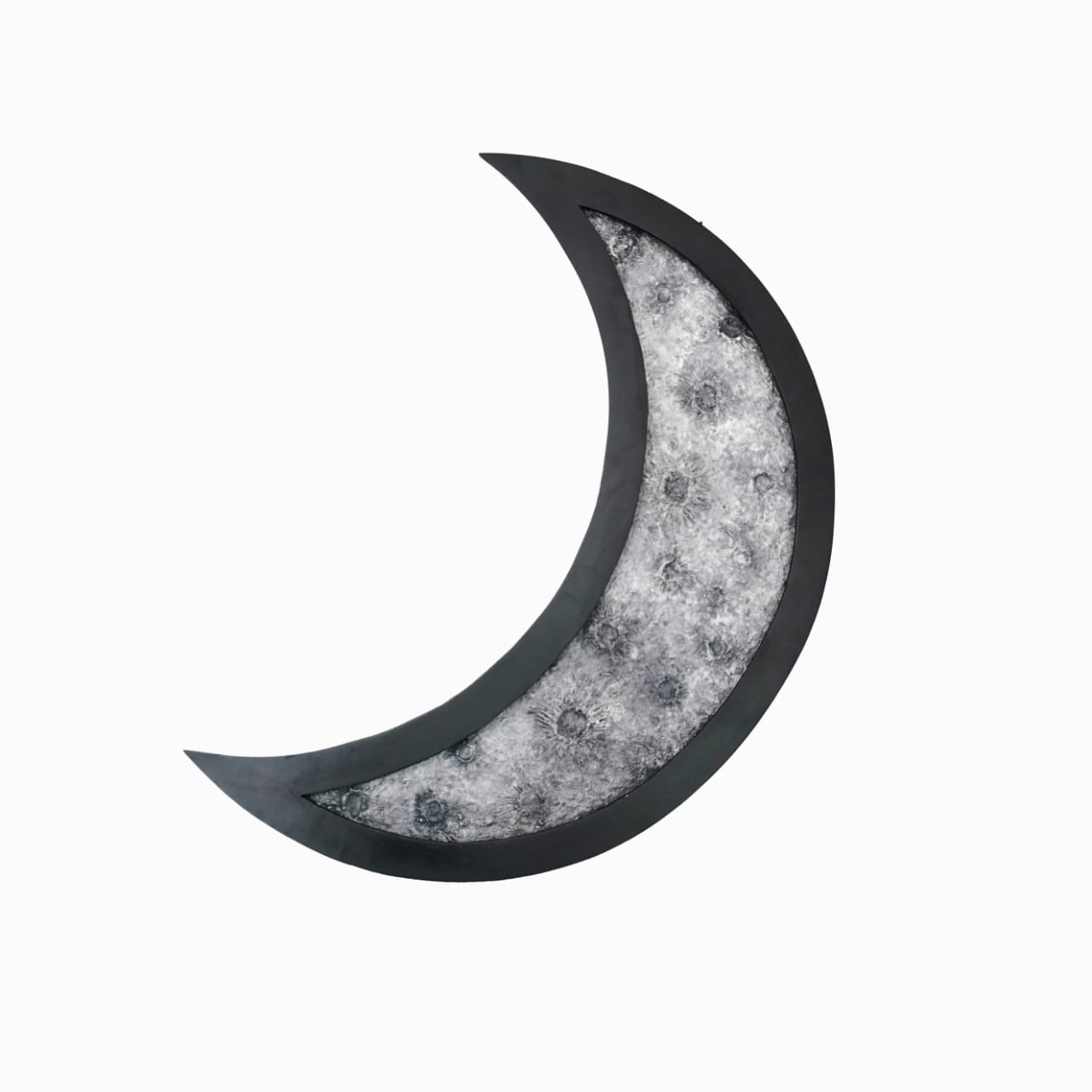 Elegant half-moon clock