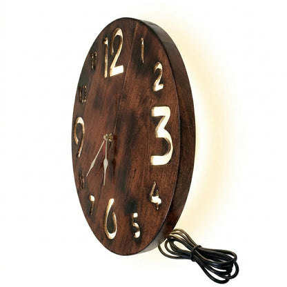 Wooden wall clock