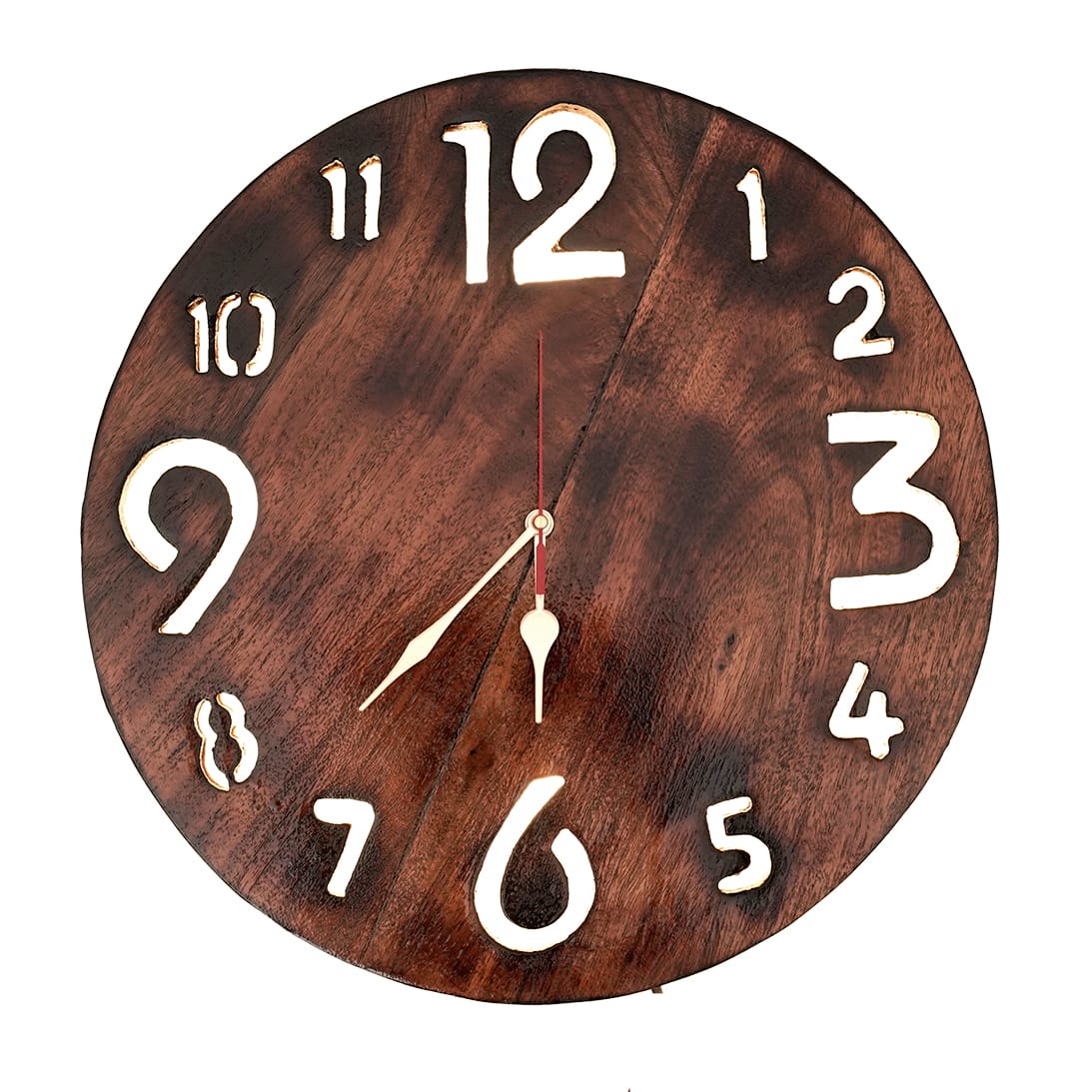 Wooden wall clock