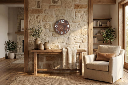 Wooden wall clock