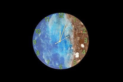 Resin Ocean Wall Clock