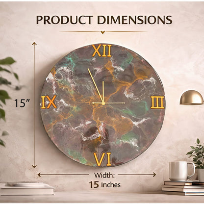 Resin Marble Wall Clock
