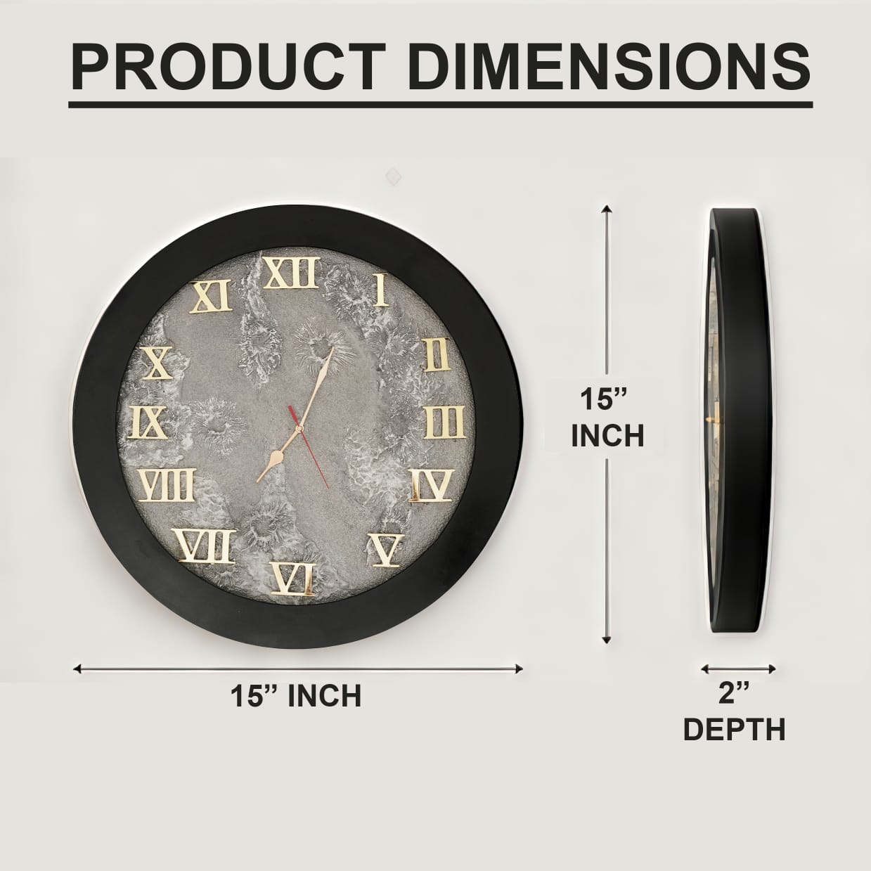 Elegant Moon Wall Clock