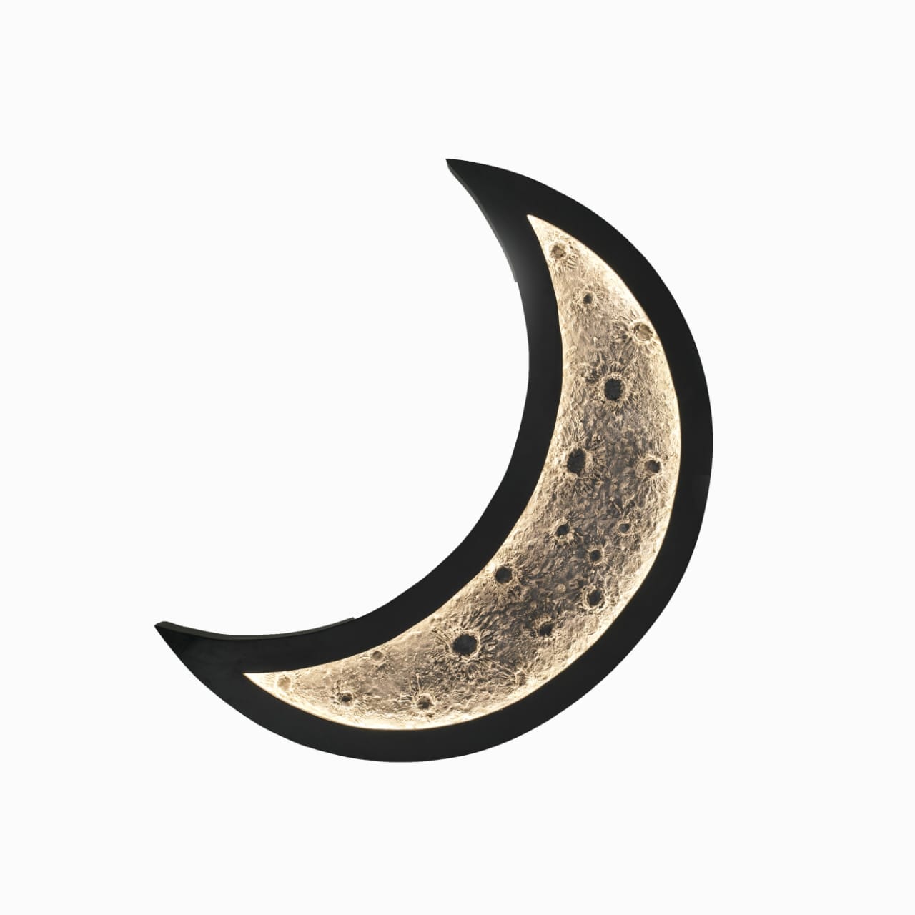 Elegant half-moon clock