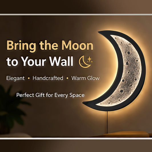 Elegant half-moon clock