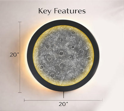 Handcrafted moon lamp