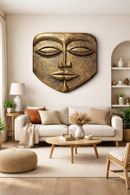 Handcrafted Paper Mache Tribal Face Mask