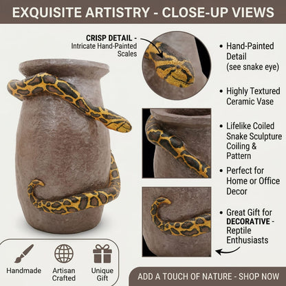 Handcrafted eco-friendly vase made from paper mache