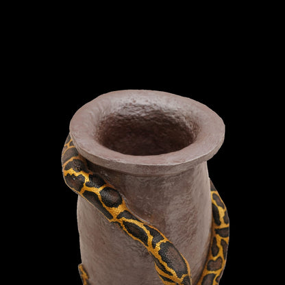 Handcrafted eco-friendly vase made from paper mache